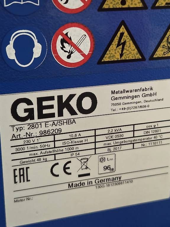 Generatori di corrente: GEKO Stromgenerator 2.2kVA – Usato da Goldach venduto da AntraS4 4