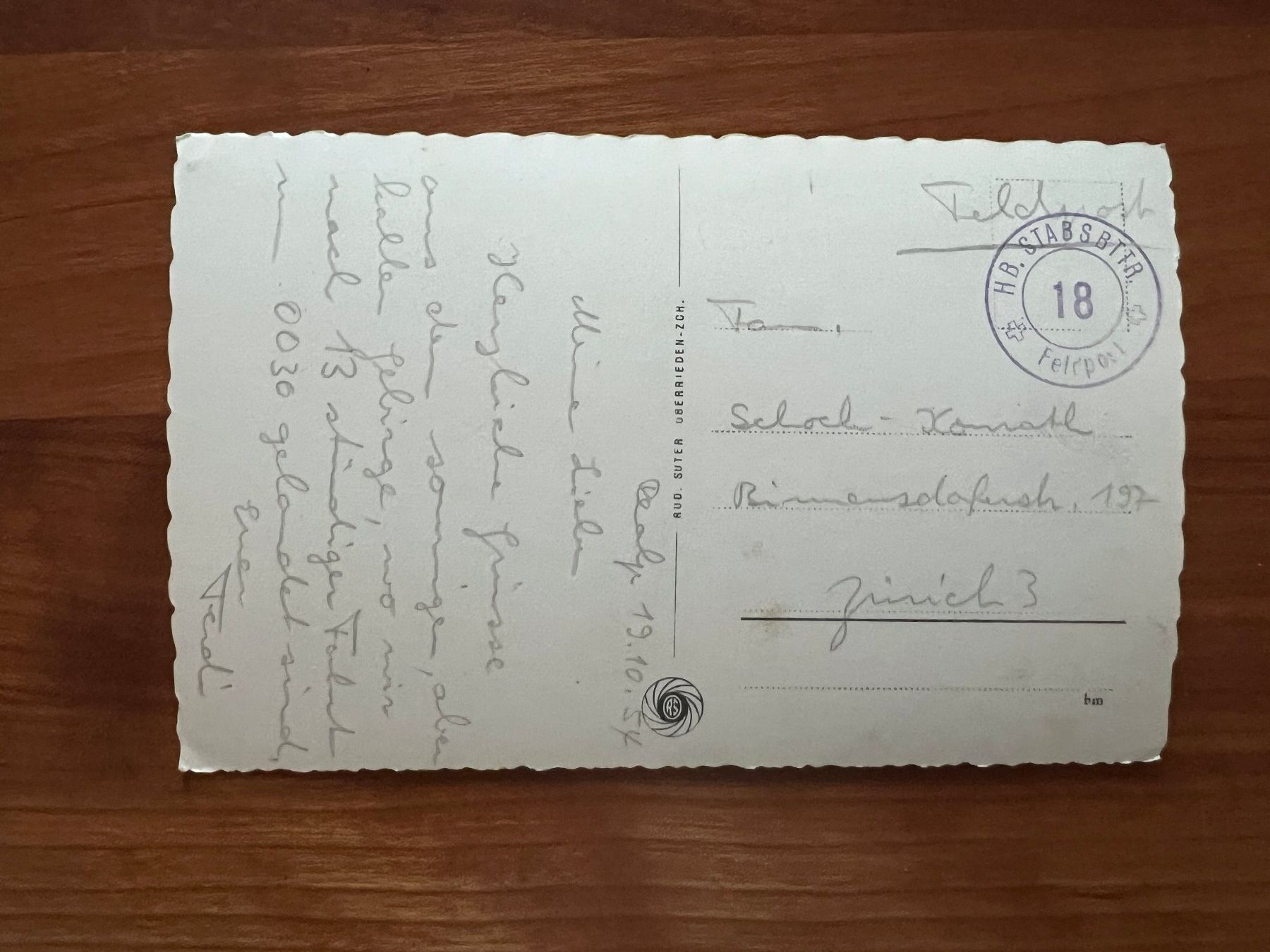 Ansichtskarten: Ansichtskarten Realp 1954 Feldpost (M636) – Gebraucht aus Hinwil von Sidi4 1