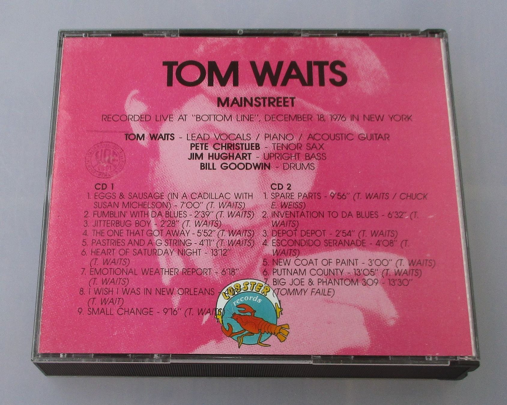 CD: TOM WAITS - Mainstreet Live 2-CD – Usato da Wattwil venduto da Muriel11 1