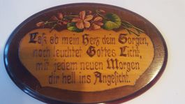 Antikes Spruchbild mit Hausspruch