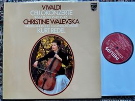 Christine Walevska Vivaldi Cellokonzerte   LP 🛀 TOP