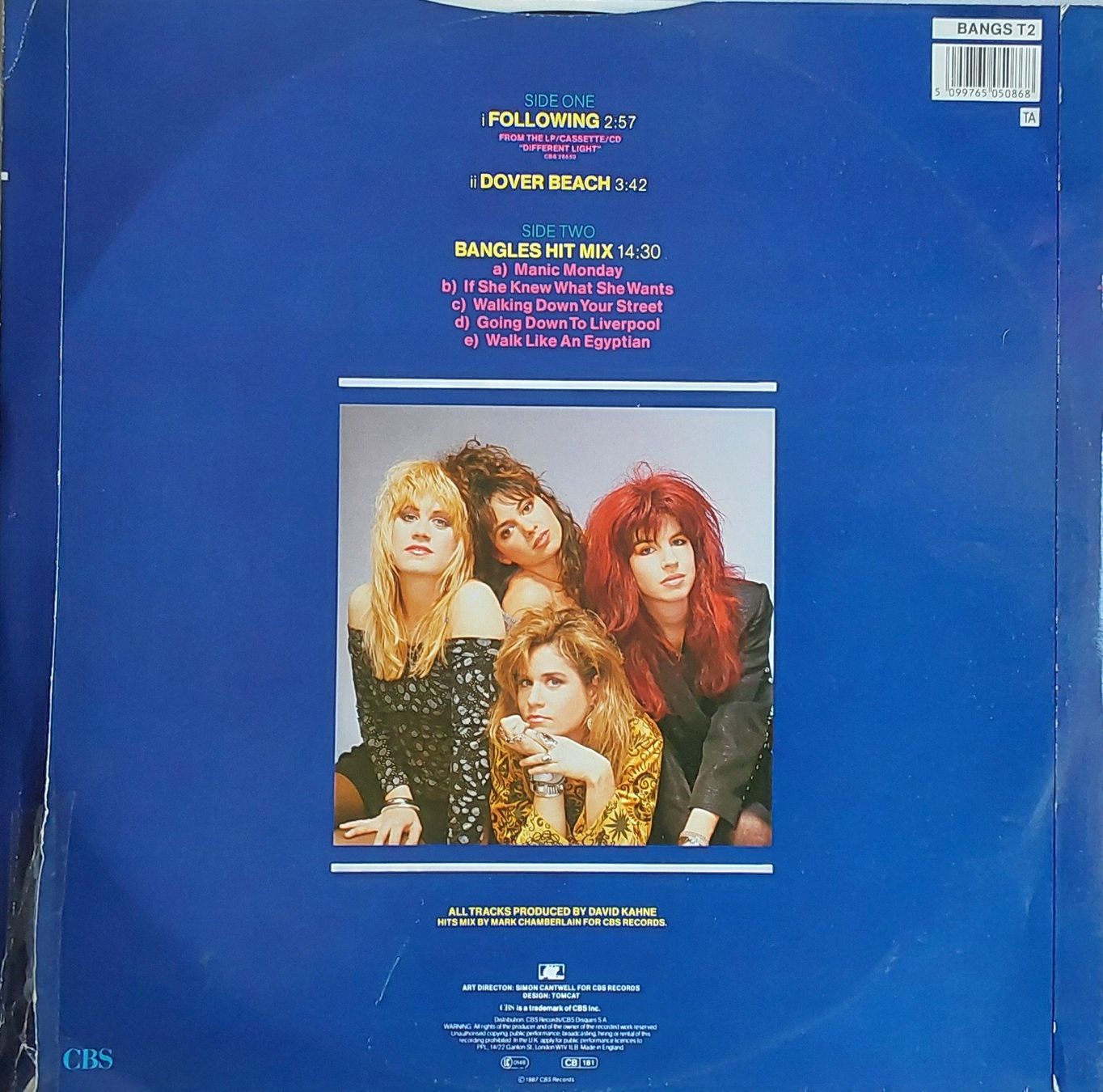 Vinyles: Vinyl Maxi Single - Bangles - Following - UK 87 – D'occasion à Villeret par Fil11 1