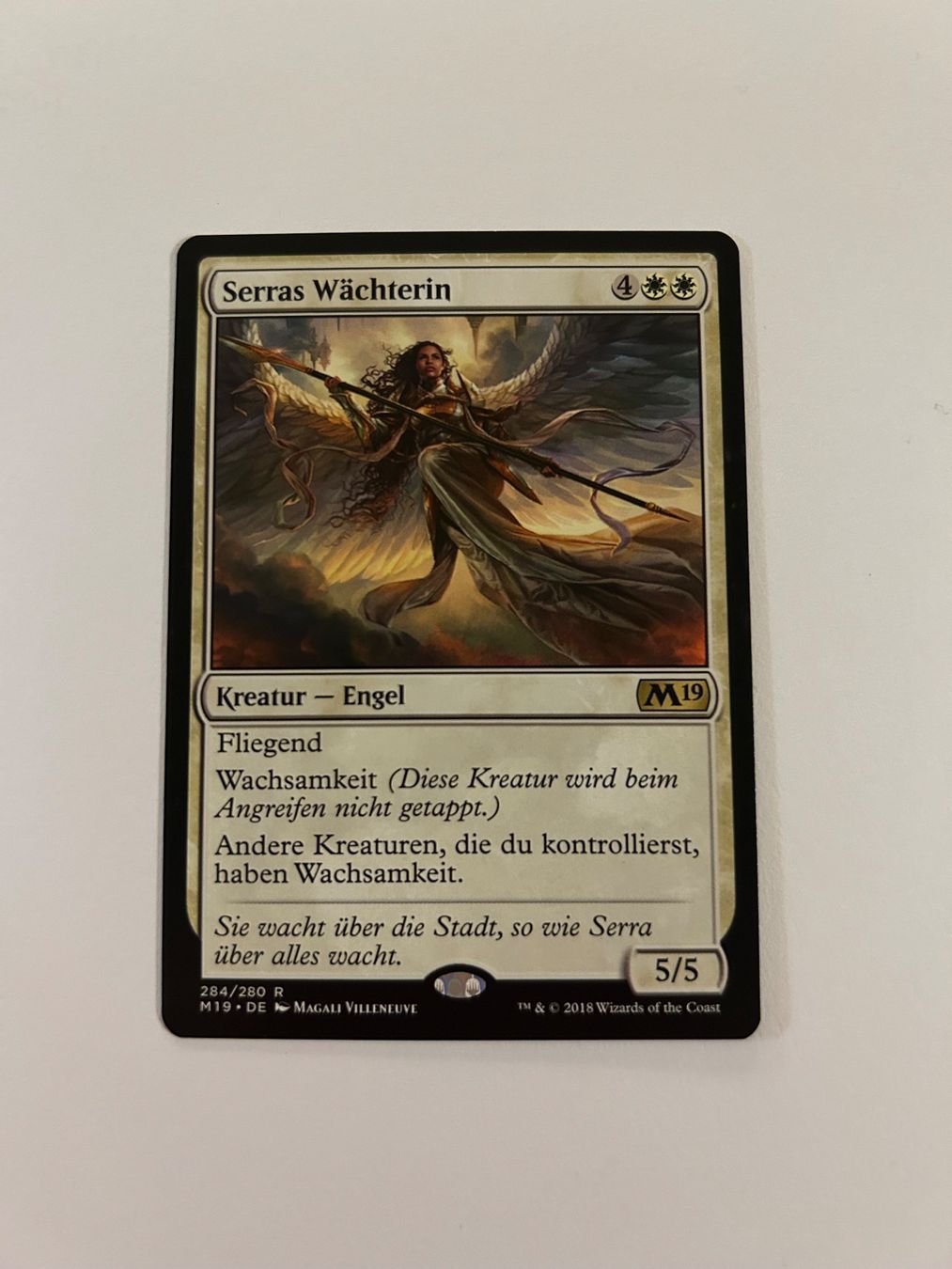 Magic The Gathering Carte collezionabili: MTG - Serras Wächterin - M19 - DE – Usato da Wangen an der Aare venduto da SG94