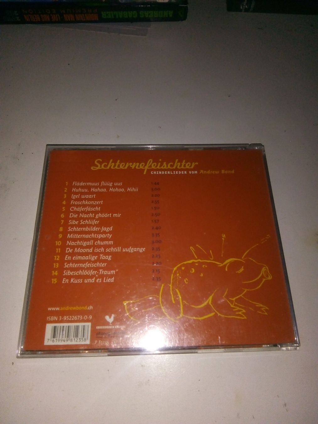 CD: Schtärnefesischter  (Andrew Bond) Chinderlieder – Usato da St.Galllen venduto da elkaphone 2