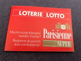 Vintage Loterie Lottoscheine Parisienne Super Merchandise