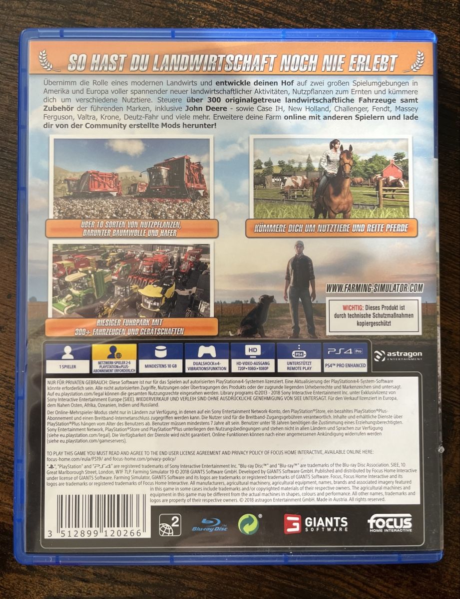 Sony Spiele: Landwirtschafts-Simulator 19 PS4 – Gebraucht aus Zürich von rtinise 1