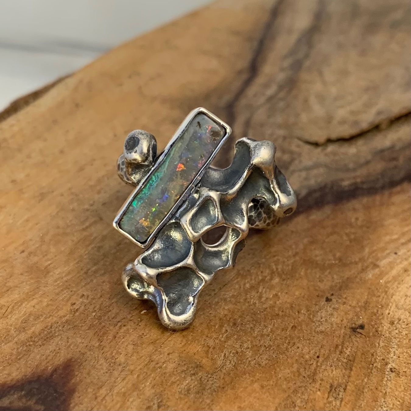 Bagues: Silberring Koralle mit Opal Gr.62 – Neuf (Voir description) à Thun par Svonskj 4
