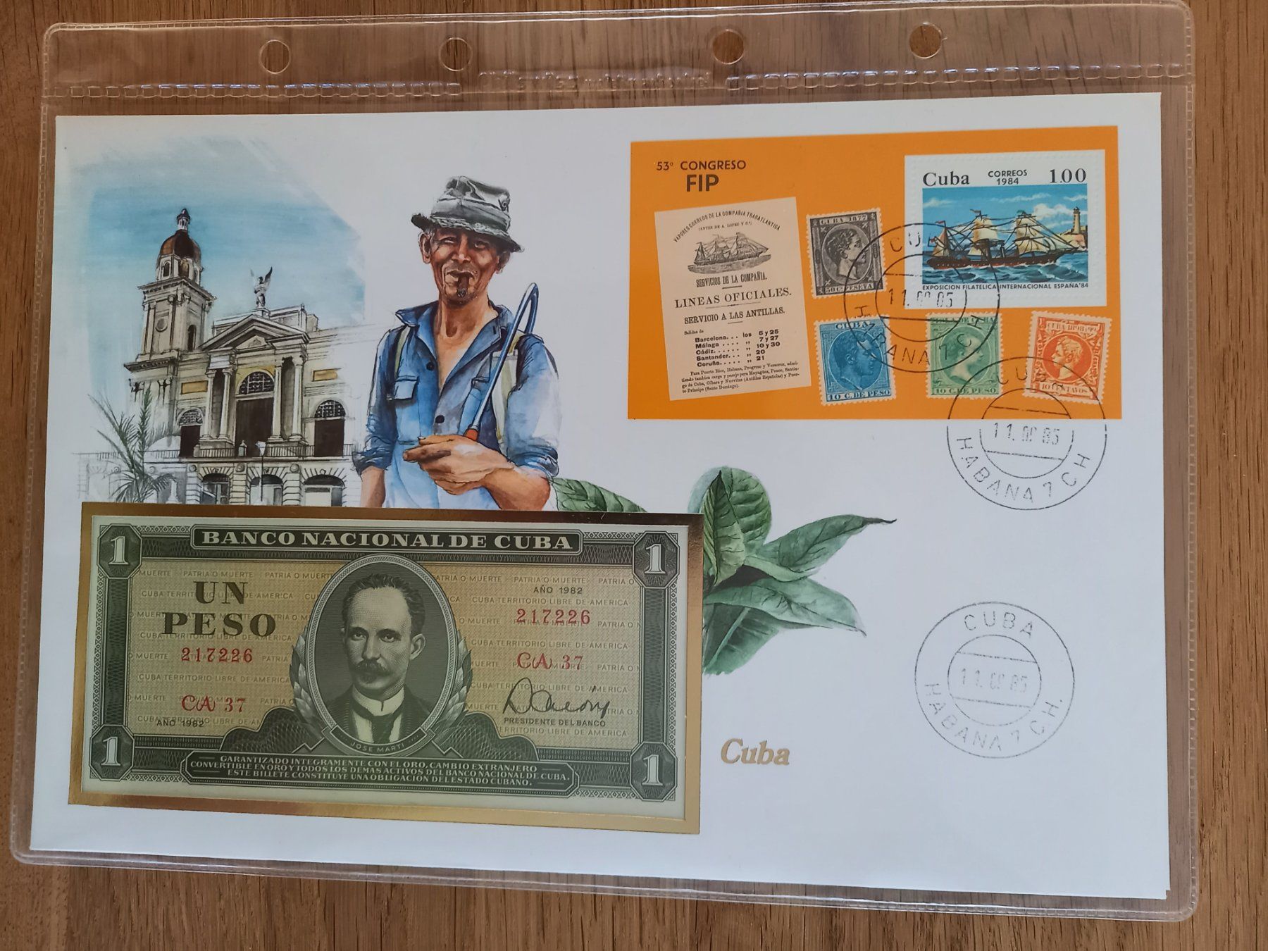 Banconote: Banknotenbrief Kuba – Usato da Schwendibach venduto da BreitschGiu