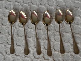 Jezler 0.800 Silber Kaffee-Löffel 6 Stk.