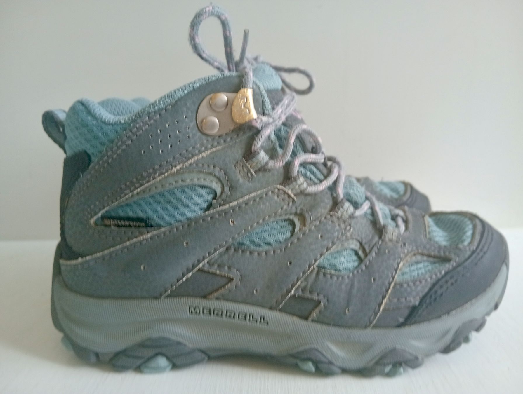 Merrell Scarpe per ragazzi: Merrell Moab 3 Mid WP Leder/Textil Blue Waldschule Gr. 32 – Usato da Allschwil venduto da Evgeniia78 2