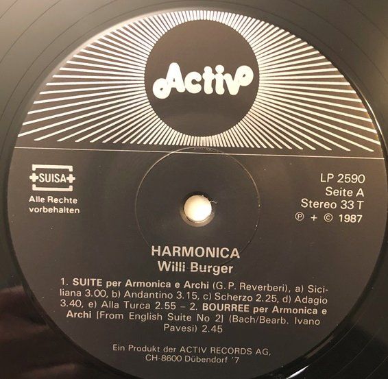 Dischi in vinile: Willi Burger - Harmonica (LP) – Usato da Grüningen venduto da azulamarillo_vinyl 2