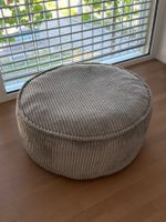 Sitzsack / Hocker /  Pouff aus Cord Grau von ICON