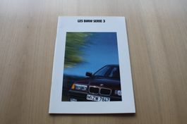 BMW 3er Reihe Prospekt E36 Limousine 2/1990 Französisch