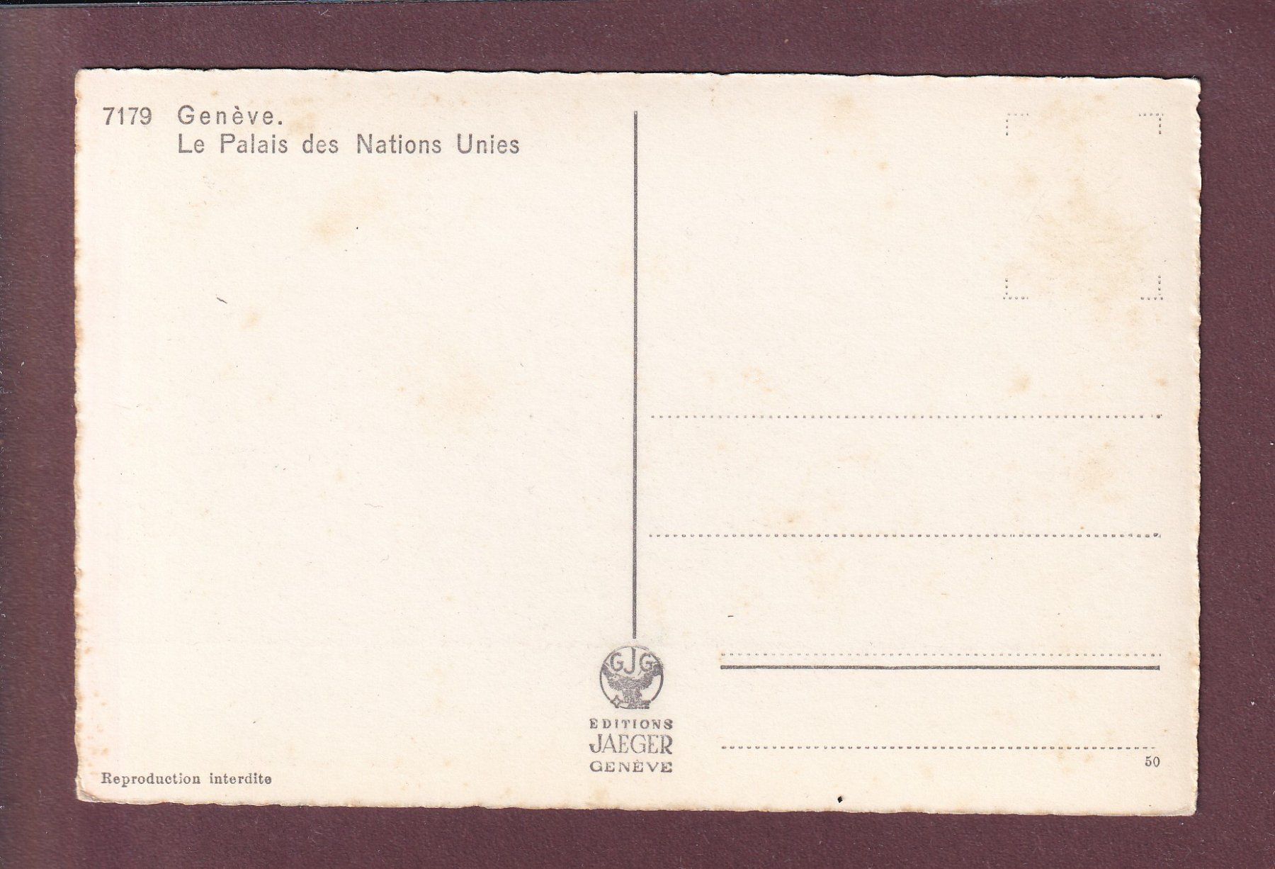 Cartoline postali: GENEVE - Palais des Nations Unies – Usato da Pully venduto da nicecards 1
