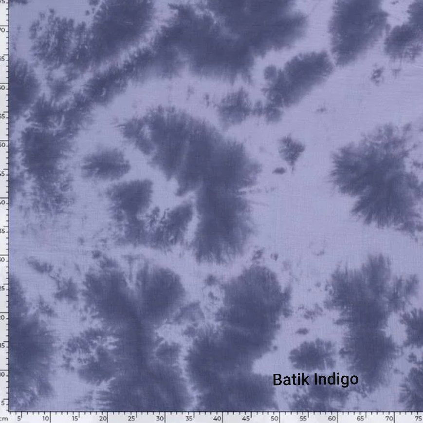 Stoffe: Musselin Tie-Dye Batik Indigoblau – Neu und originalverpackt aus Steg im Tösstal von J.Kreisl 1