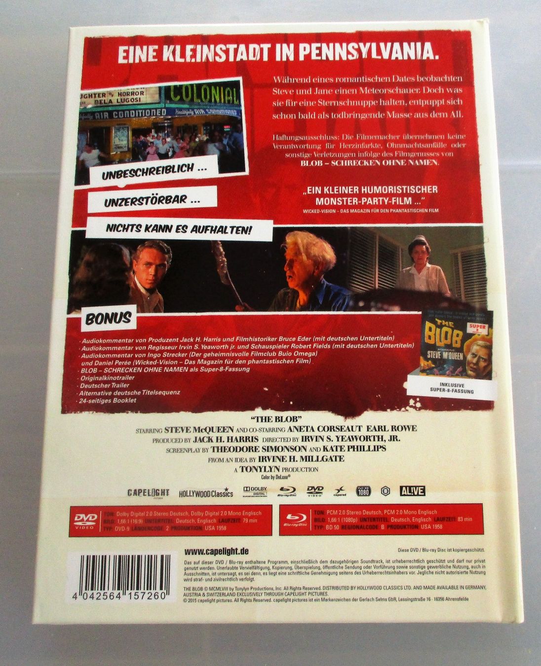 Tous les DVDs: BLOB - Steve McQueen - Mediabook Blu-ray + DVD – D'occasion à Wattwil par Muriel10 1