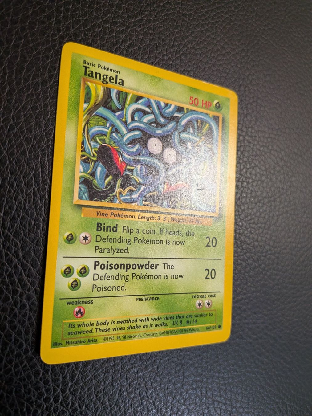Pokémon Sammelbilder & Trading cards: Base Set Tangela 66/102 Ab 1 – Gebraucht aus Paradiso von Pkmn10 1