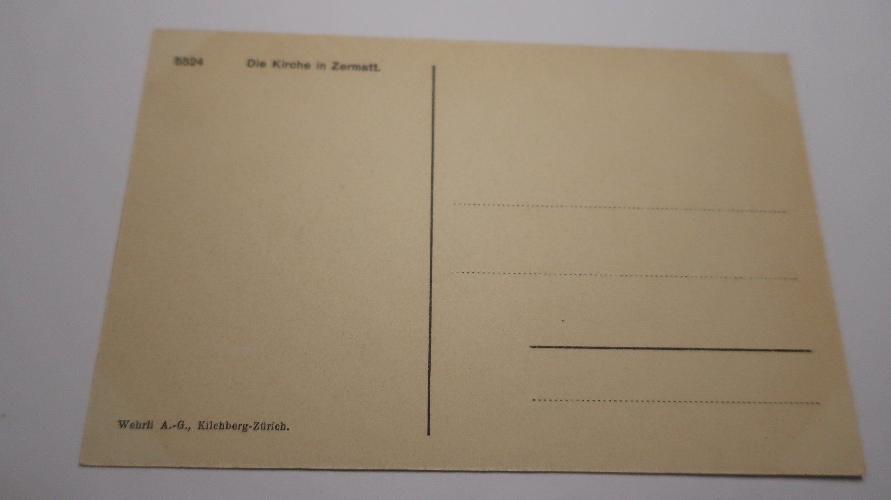 Cartoline postali: Die Kirche in Zermatt – Usato da Cormoret venduto da Pascalll2001 3