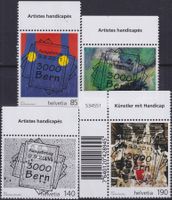 2011, Nr.1406-1409 "Handicap" mit ET-Voll-Stempel + TAB.