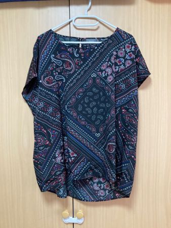 Luftig leichte Gemusterte Bluse Gr. XXL