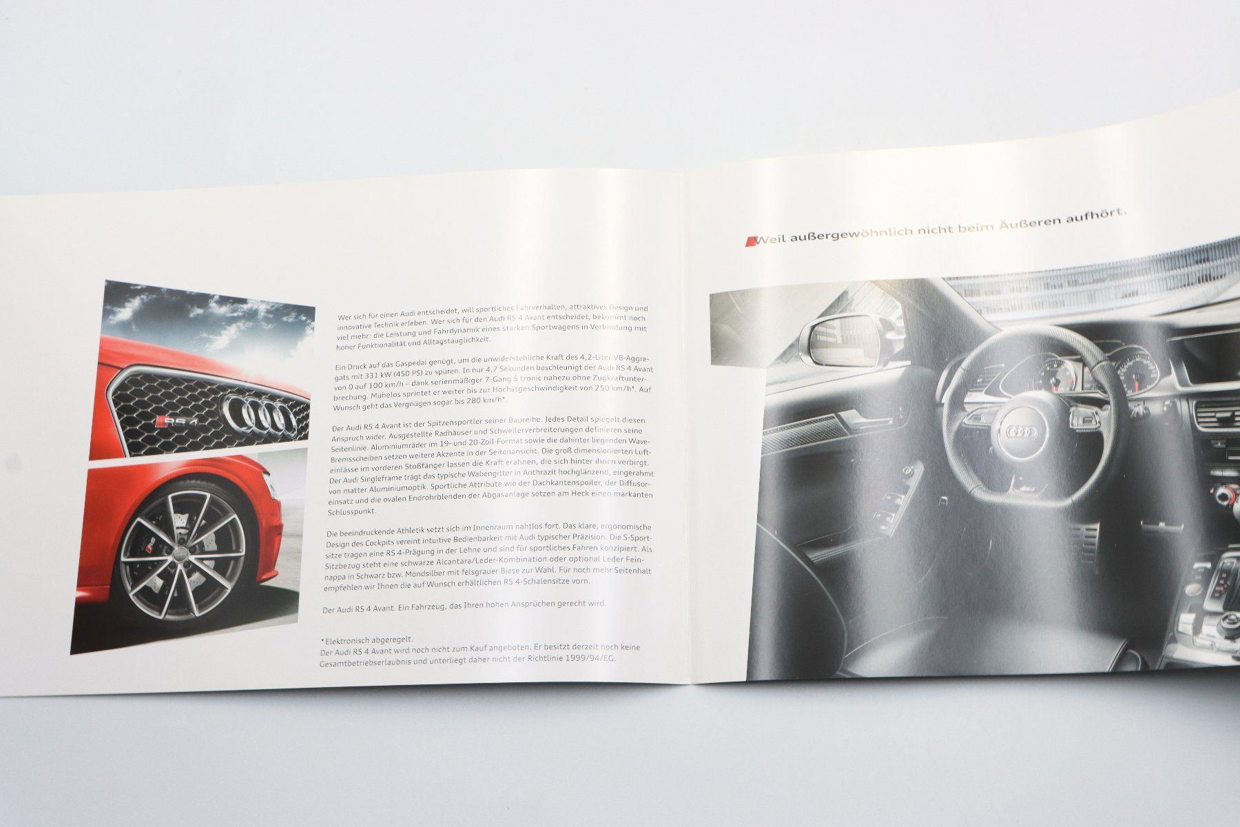 Audi Dokumente: Audi RS4 Avant B8 2012 Prospekt – Gebraucht aus Bühl b.Aarberg von Collectorpassions 3