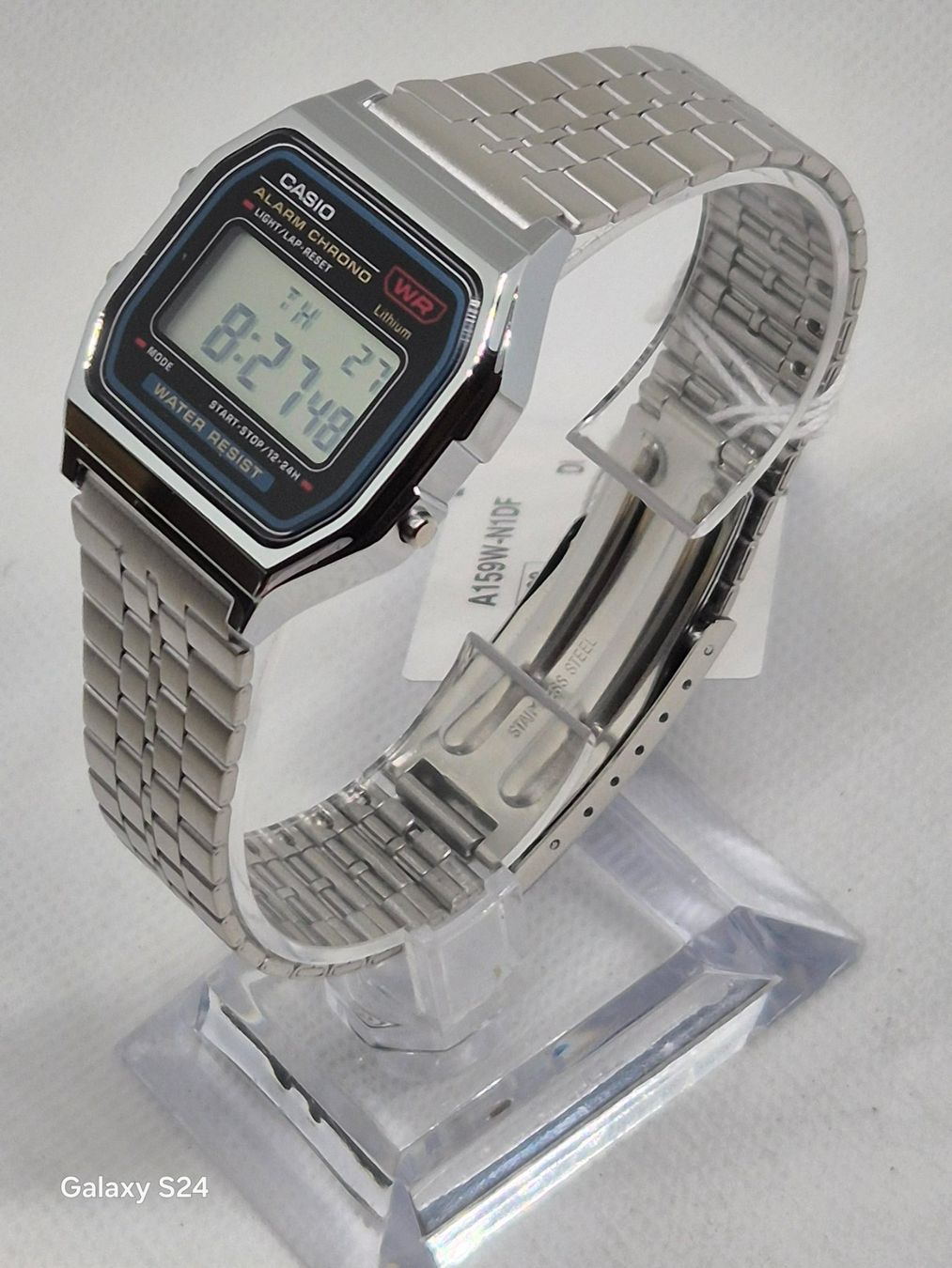 Casio Orologi: Casio A159W Digitaluhr, Neu, Silber – Nuovo e nell'imballaggio originale da Losone venduto da bal_gfp6 2
