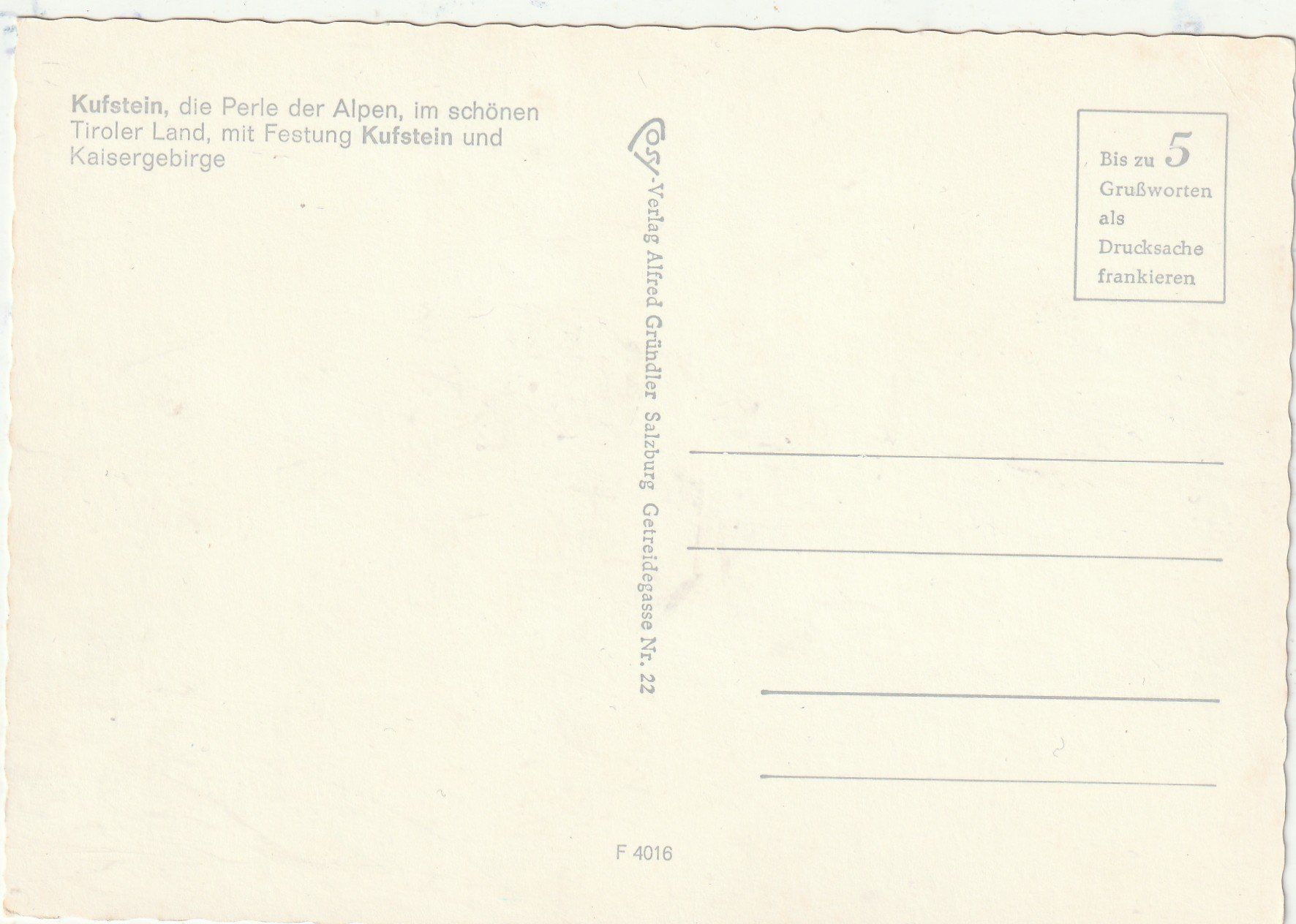 Cartoline postali: Kupfstein – Usato da Lumbrein venduto da made02 1