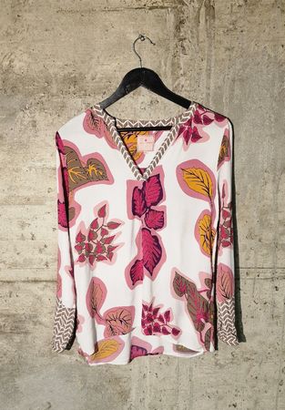 Lieblingsstueck Bluse mit Blätterprint, Grösse 36