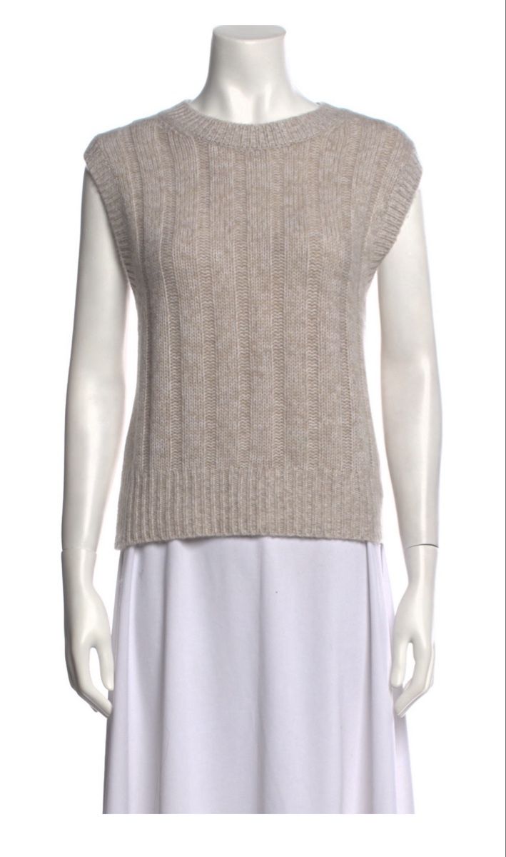 Pullover & Sweatshirts: Kaschmir Pullunder beige von White and Warren – Gebraucht aus Winkel von Zimtguetzli 5