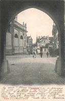 Solothurn SO Stadtansicht durch Torbogen