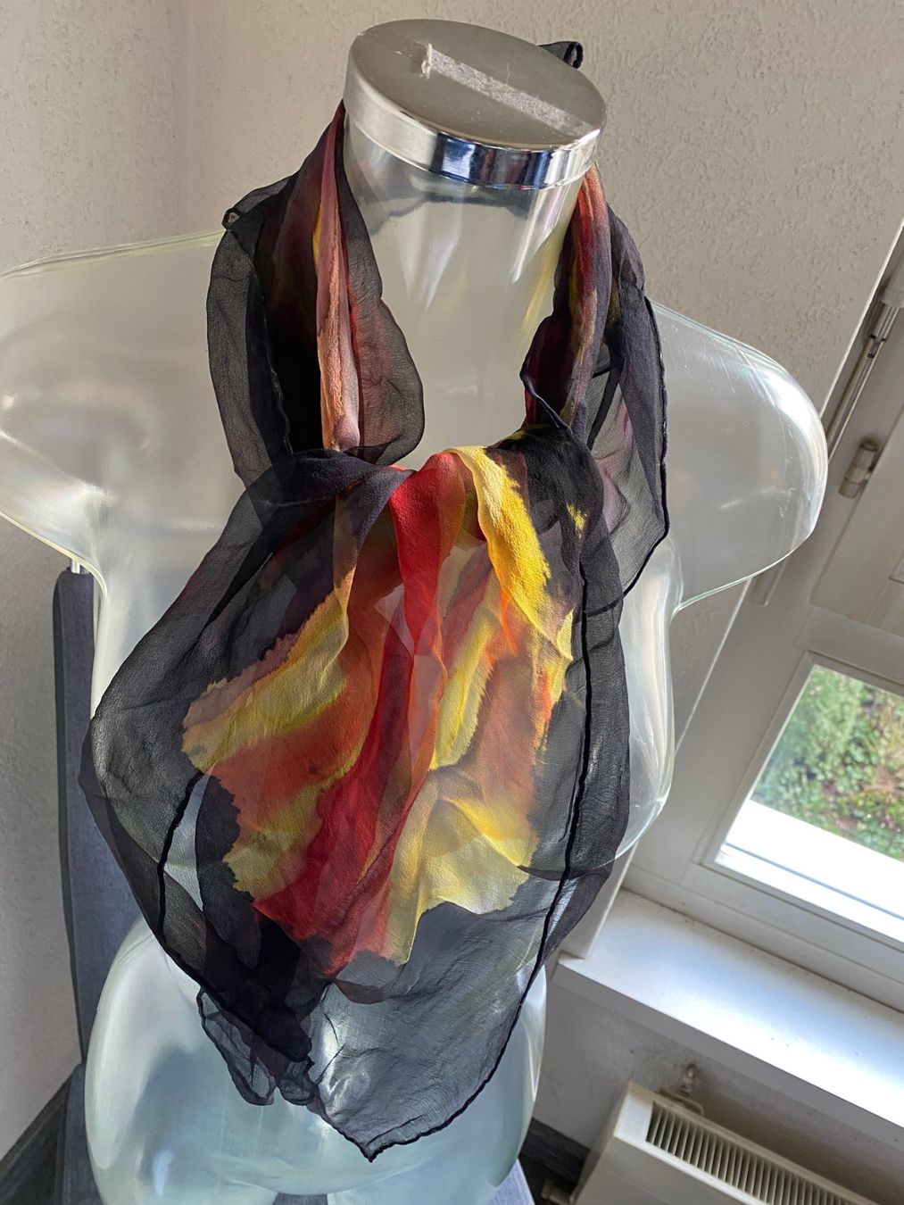 Foulard & Sciarpe: leichtes Tuch ca 82 x 80 cm – Usato da Allenwinden venduto da Obalu 1
