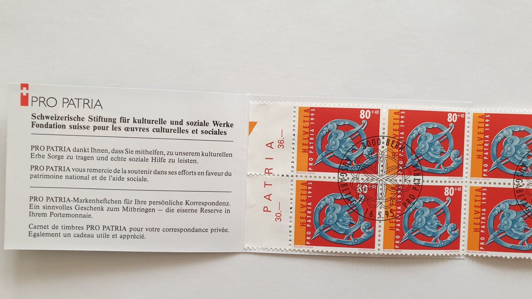 Tutti i francobolli: 7 Markenhefte. Pro Patria. 90iger. CHF 72.- – Nuovo e nell'imballaggio originale da Goldach venduto da armando_r 2