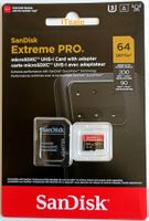 SanDisk MicroSD 64GB Extreme PRO mit SD-Adapter *portofrei*