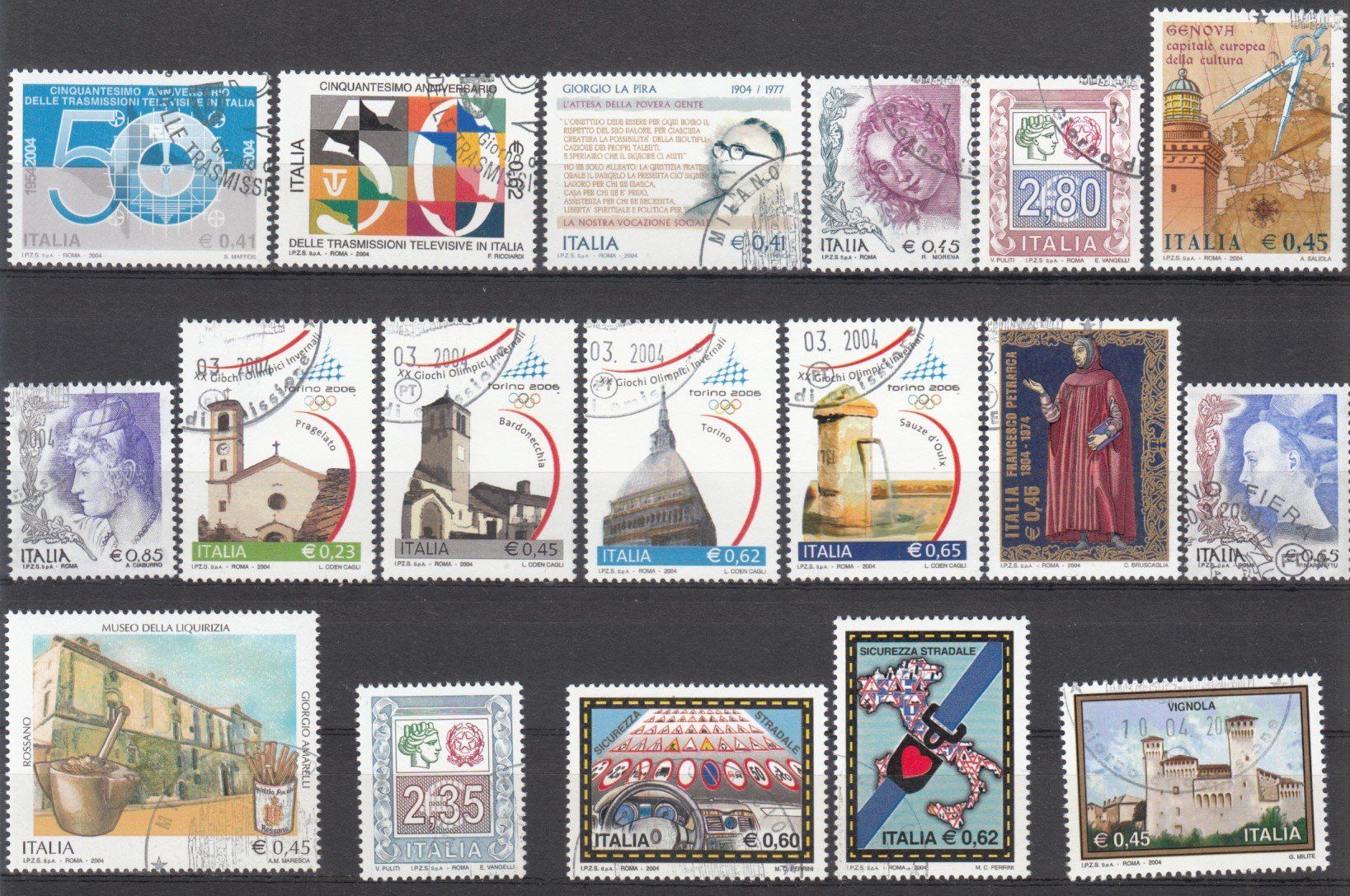 Tutti i francobolli: Italien 2004 mit ET – Usato da Bürglen TG venduto da StampGraf 2