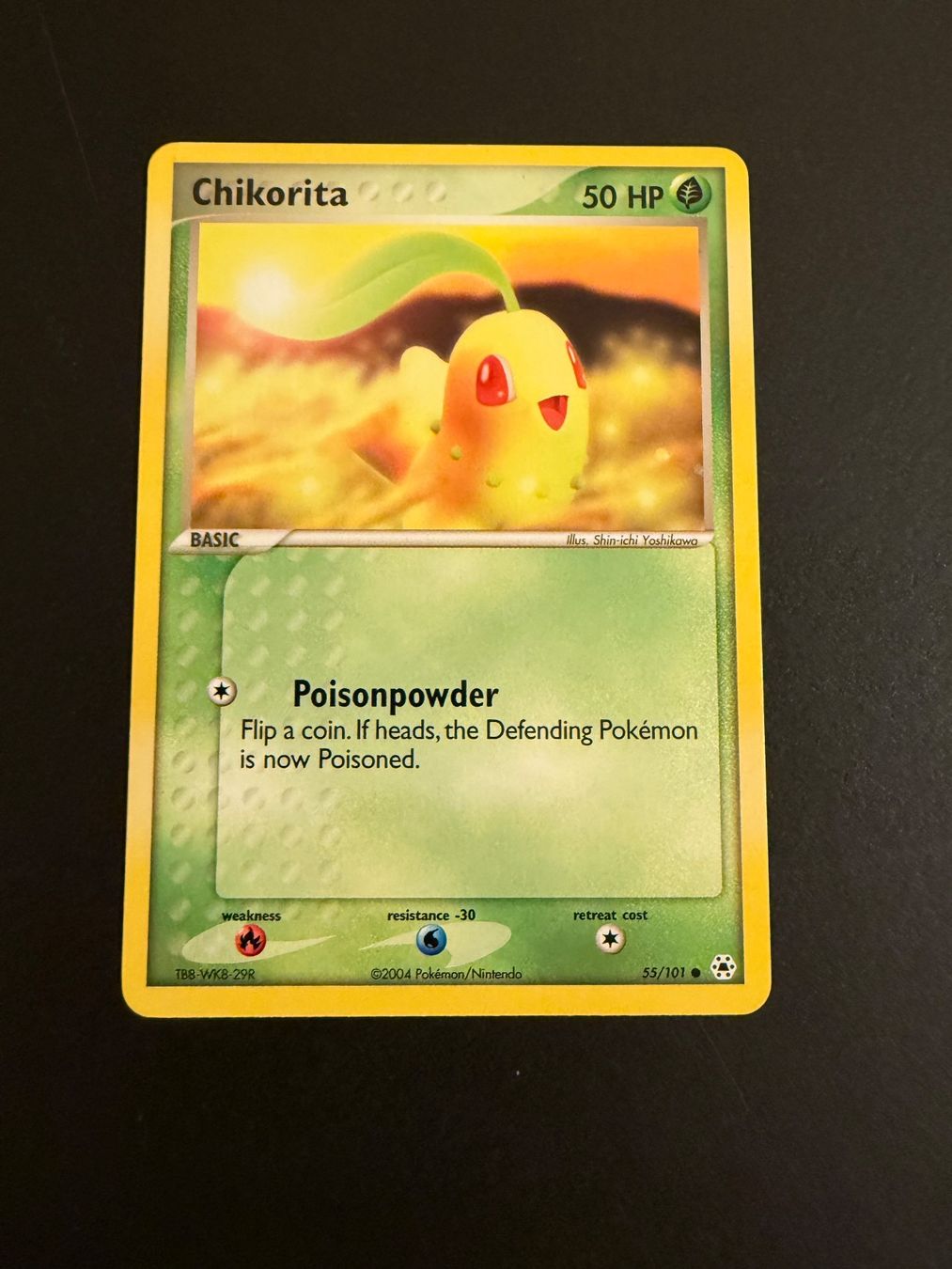 Pokémon Carte collezionabili: Chikorita 55/101 EX Hidden Legends – Usato da Zürich venduto da pokemon_cards
