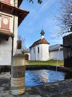 Jahrgangsschnaps Zwetschgenwasser 1953 Originalflasche