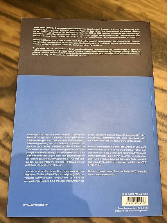 Libri: Personalmanagement für das HWD – Usato da Hohenrain venduto da Manuelch01 1