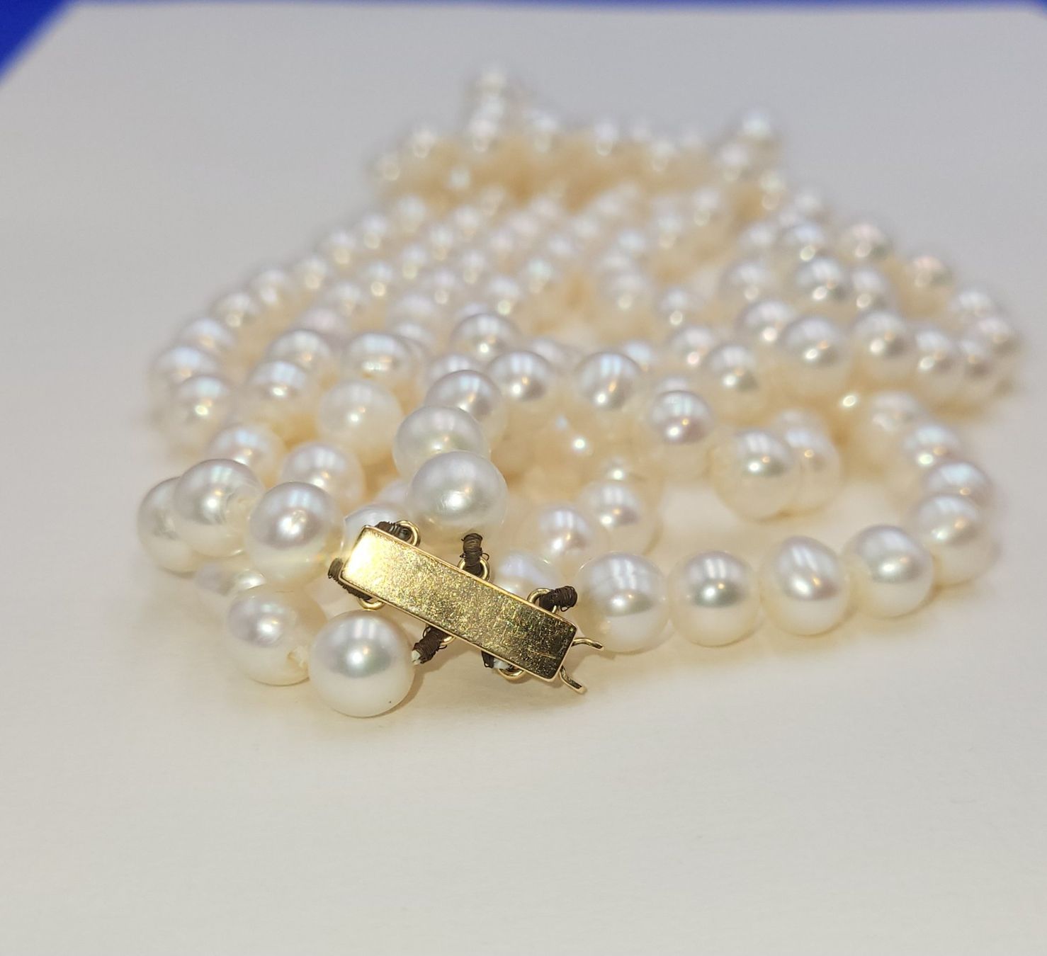 Catenine: Perlen Collier Mit 18 Karat 750 Gold Verschluss – Usato da Wald ZH venduto da Aniade 9