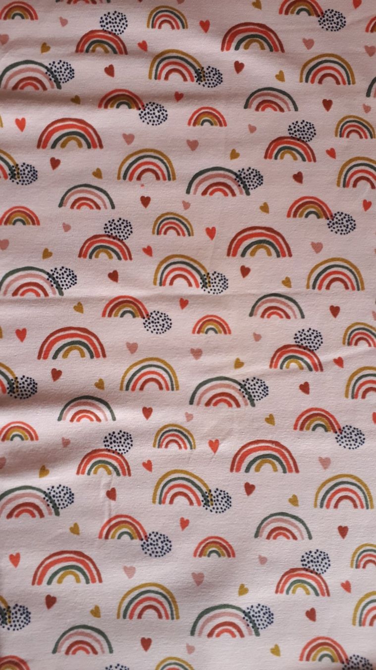 Tessuti: Jersey Coupon 85x140cm / Regenbogen – Nuovo (secondo la descrizione) da Steg im Tösstal venduto da J.Kreisl