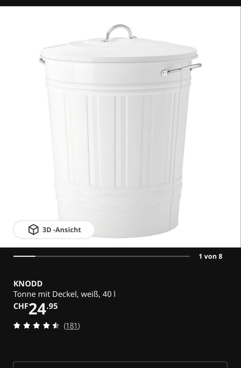 Ikea Contenitori & Simili: Aufbewahrungstonne Ikea  – Usato da Zürich venduto da ConnyLee 2