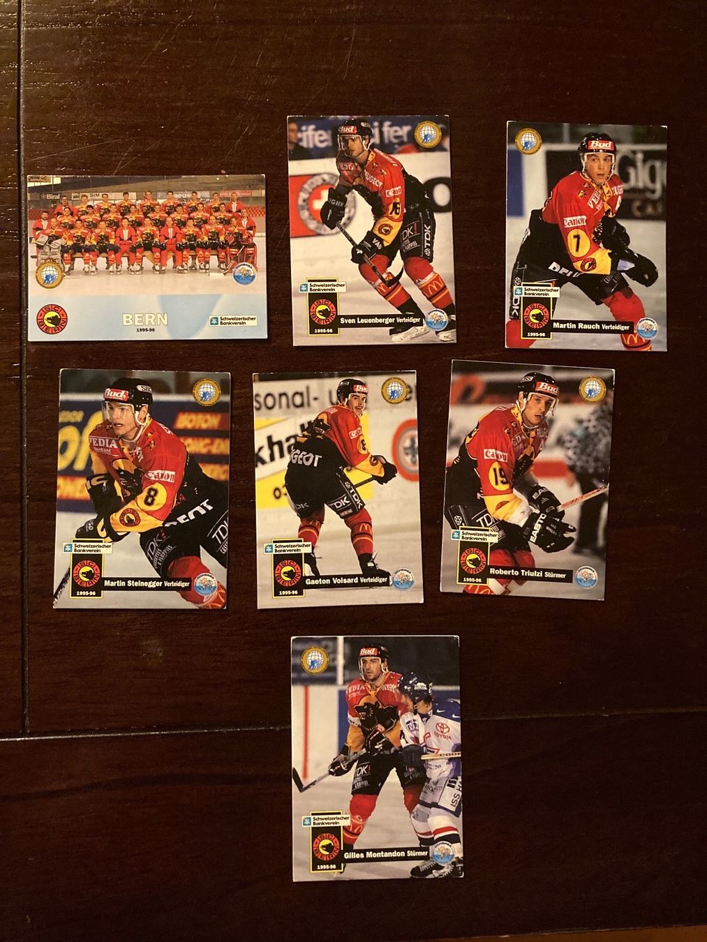 Sammelbilder & Trading cards: Divers cartes CP Berne saison 95-96 – Gebraucht aus Plagne von gigi204
