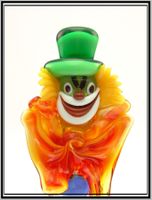 Murano Glas Clown mit buntem Spielball (0003)