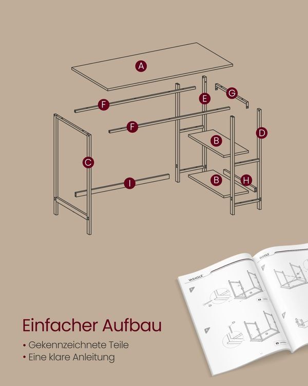 Scrivanie: Computertisch Homeoffice mit Regalboden robust IMARI – Nuovo e nell'imballaggio originale da Lachen SZ venduto da MAMORU-MOEBEL 4