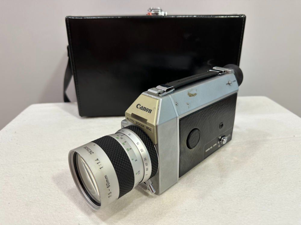RARE & vintage] Caméra CANON Auto Zoom 814 super 8 avec Support Non Testé