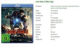 Iron Man 3 [Blu-ray]