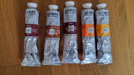 kaum gebraucht: 6 Acrylfarben je 75 ml/LUKAS Cryl Studio