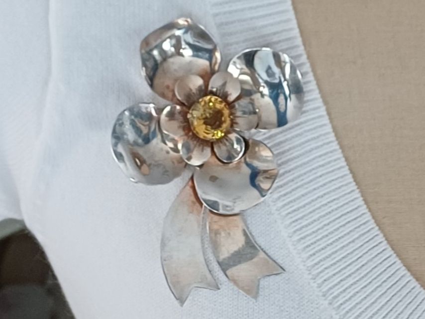Broschen & Nadeln: Blumenbrosche Sterling Silver – Gebraucht aus Romanshorn von Hanibal424