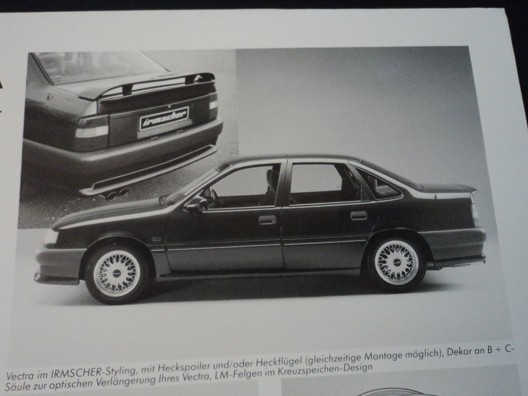 Opel Documenti: Prospekt Opel Vectra Irmscher 1989 – Usato da Schwarzenburg venduto da modelCARama 1
