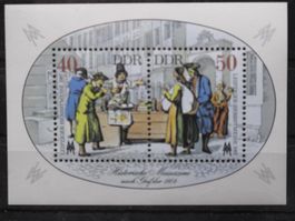 DDR 1987 Leipziger Herbstmesse Blk 88**