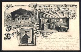 Wildhaus, Geburtshaus des schweiz, Refor